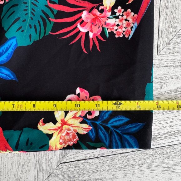 Simons | Contemporaine Sleeveless Tropical Floral Jumpsuit - Size 14 - Picture 14 of 16